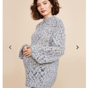 Motherhood maternity bell sleeve sweater
